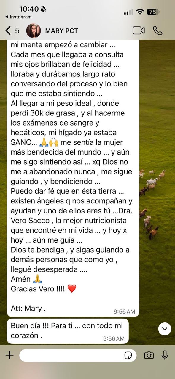 Pantallazo original del mensaje de Mary, parte 3 de 4